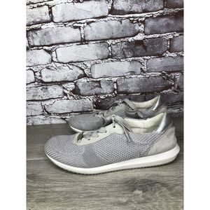 Ara Light Gray Knit Fabric Lace Up Casual Sneakers Women Sz 9.5M US/40EU/7UK